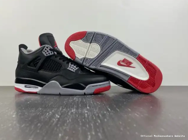 Official Maikesneakers 4 FV5029-006 Jordan Bred Air Reimagined 0408